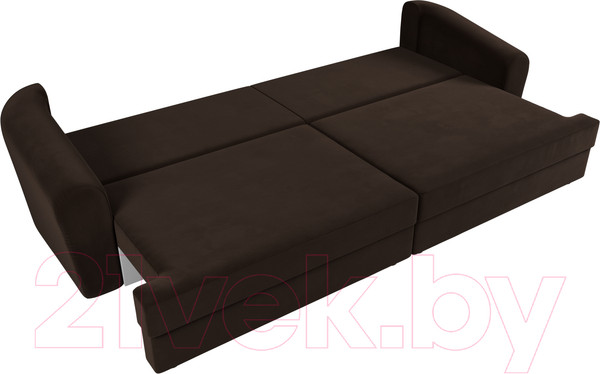 Изображение товара Диван Лига Диванов Милтон / 109780 (микровельвет коричневый)