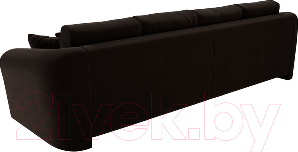 Изображение товара Диван Лига Диванов Милтон / 109780 (микровельвет коричневый)