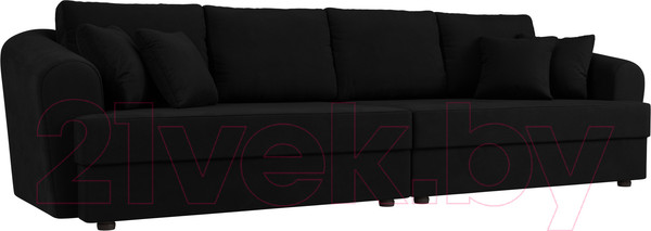 Изображение товара Диван Лига Диванов Милтон / 109783 (микровельвет черный)