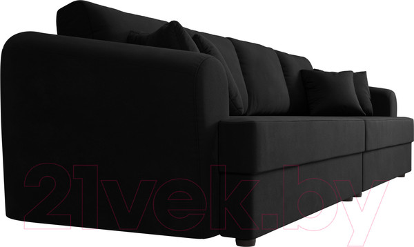 Изображение товара Диван Лига Диванов Милтон / 109783 (микровельвет черный)