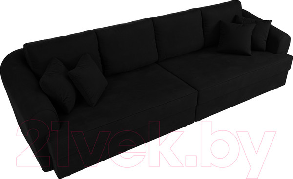 Изображение товара Диван Лига Диванов Милтон / 109783 (микровельвет черный)