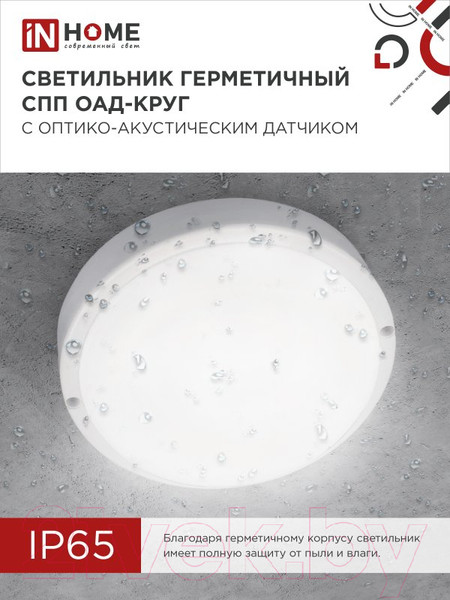 Изображение товара Светильник ЖКХ INhome ОAД-1565-Круг / 4690612044026