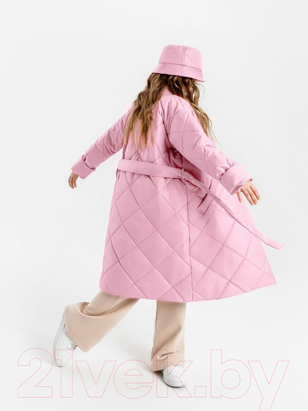 Изображение товара Пальто детское Amarobaby Trendy / AB-OD22-TRENDY29/06-134 (розовый, р.134-140)