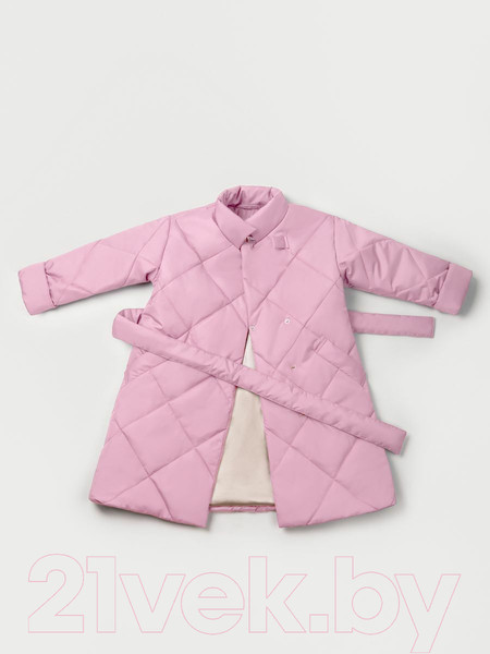 Изображение товара Пальто детское Amarobaby Trendy / AB-OD22-TRENDY29/06-134 (розовый, р.134-140)