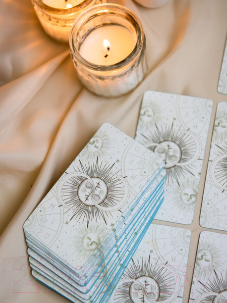 Изображение товара Гадальные карты Gothic Kotik Production Светлое Таро мини. Райдера Уэйта 78+2 (голубой глянцевый)