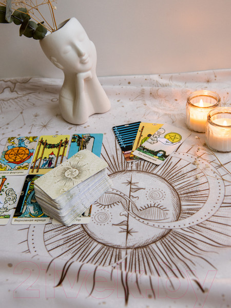 Изображение товара Скатерть для гадания Gothic Kotik Production Светлая Вселенная