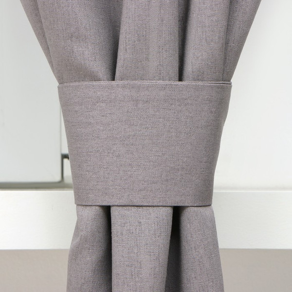 Изображение товара Комплект штор Этель ECO 9631132 (130x180, 2шт, серый)