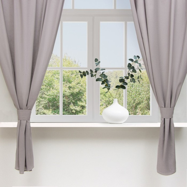 Изображение товара Комплект штор Этель ECO 9631132 (130x180, 2шт, серый)