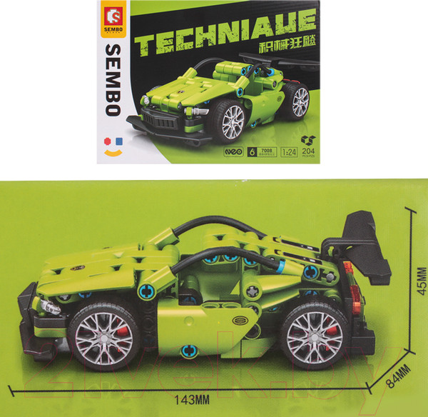 Изображение товара Конструктор Darvish Машинка / SR-T-3644