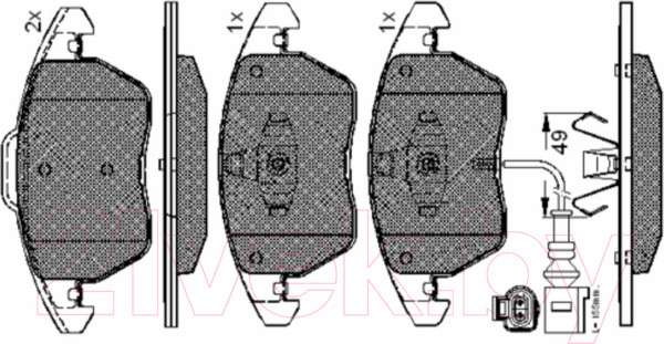 Изображение товара Тормозные колодки Icer 181567