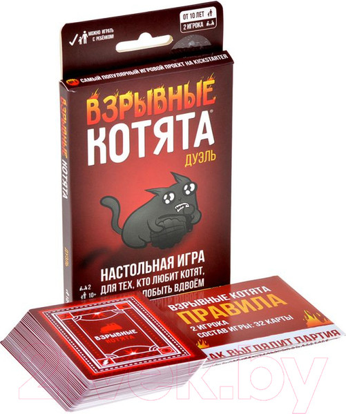 Изображение товара Настольная игра Мир Хобби Взрывные котята. Дуэль / 915659