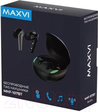 Изображение товара Беспроводные наушники Maxvi TWS MHF-107BT (черный)