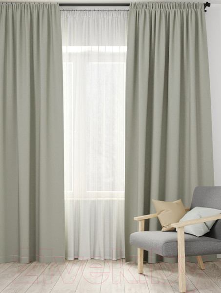 Изображение товара Комплект штор Loon Латте на ленте / GO.LEN.LAT-3 (мятно-бирюзовый)