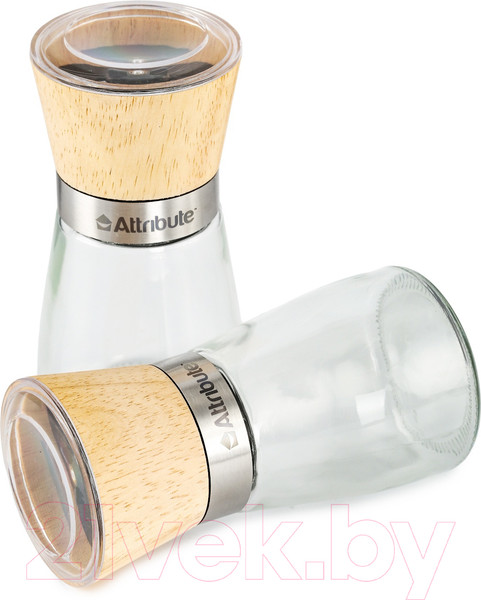Изображение товара Набор мельниц для специй Attribute Spice Wood AGS359 (2шт)