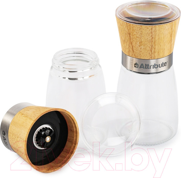 Изображение товара Набор мельниц для специй Attribute Spice Wood AGS359 (2шт)