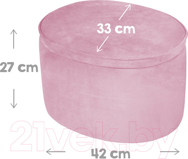Изображение товара Пуф детский Roba Lil Sofa / 450140MA (розовый)