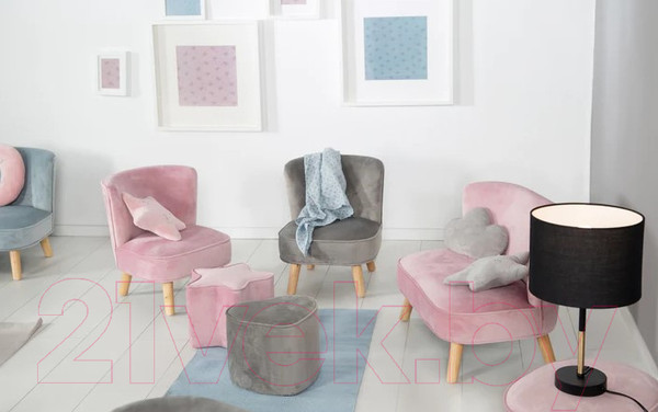 Изображение товара Кресло детское Roba Lil Sofa / 450120MA (розовый)