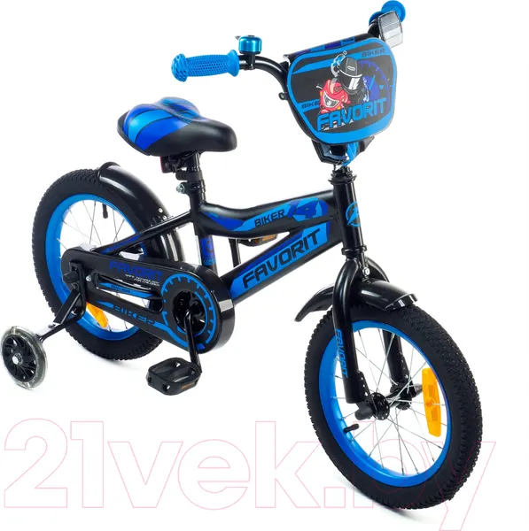 Изображение товара Детский велосипед FAVORIT Biker 14 / BIK-14BL (синий)