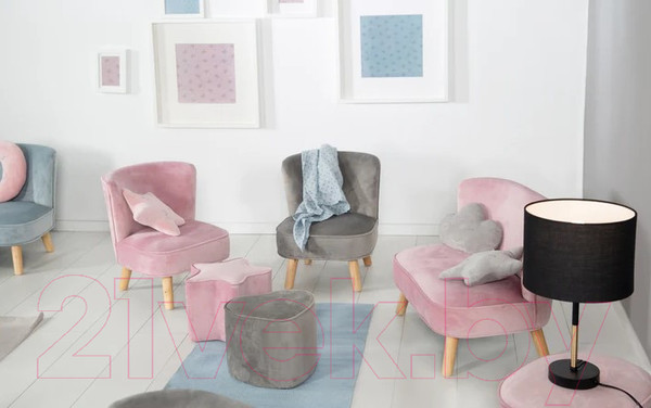 Изображение товара Кресло мягкое детское Roba Lil Sofa / 450120GA (серый)