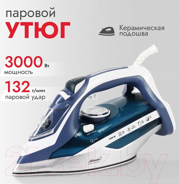 Изображение товара Утюг Atlanta ATH-5580 (синий)