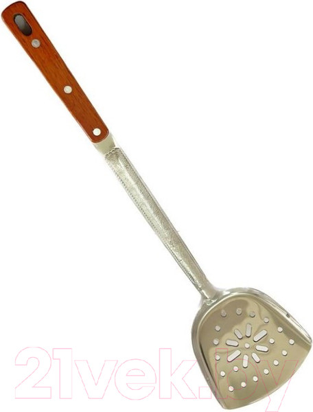 Изображение товара Лопатка для гриля Chugun Invest Профессиональная с деревянной ручкой (47см)