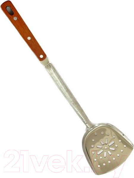 Изображение товара Лопатка для гриля Chugun Invest Профессиональная с деревянной ручкой (47см)