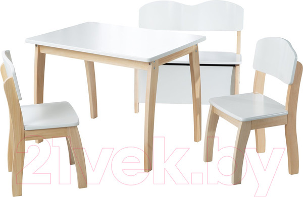 Изображение товара Скамья детская Roba 50768WE (белый/натуральный)