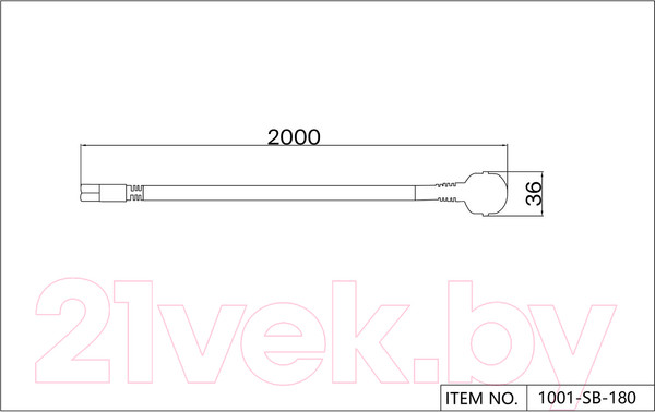 Изображение товара Шнур сетевой FAVOURITE 1001-SB-180