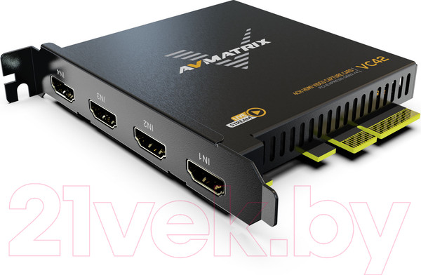 Изображение товара Устройство видеозахвата Avmatrix VC42 4CH HDMI PCIE / 29983