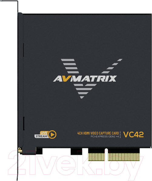 Изображение товара Устройство видеозахвата Avmatrix VC42 4CH HDMI PCIE / 29983