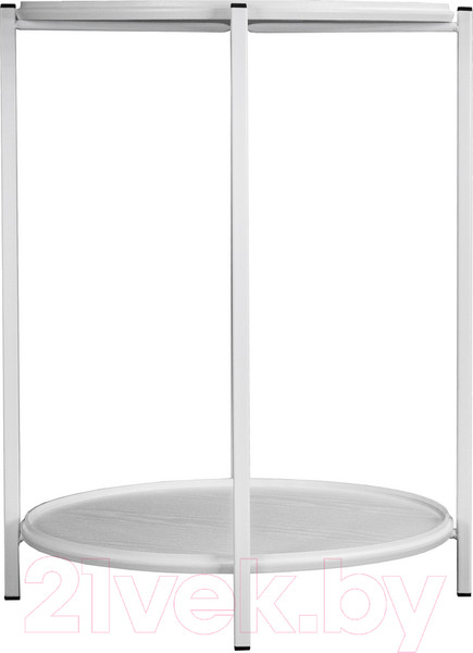 Изображение товара Журнальный столик Мебелик BeautyStyle 21 (белый/белый)