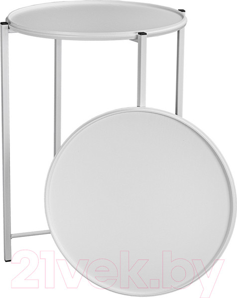 Изображение товара Журнальный столик Мебелик BeautyStyle 21 (белый/белый)