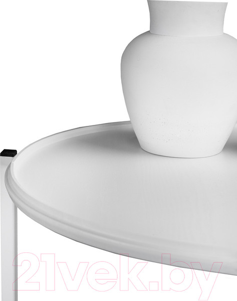 Изображение товара Журнальный столик Мебелик BeautyStyle 21 (белый/белый)