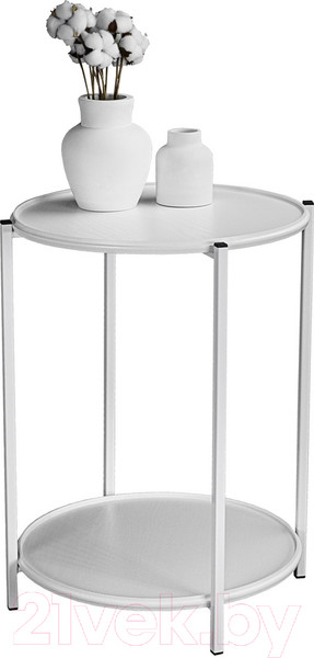 Изображение товара Журнальный столик Мебелик BeautyStyle 21 (белый/белый)