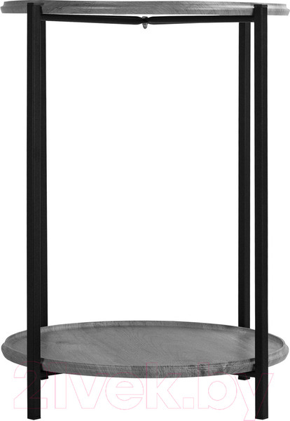 Изображение товара Журнальный столик Мебелик BeautyStyle 21 (орех гикори Grey/черный)