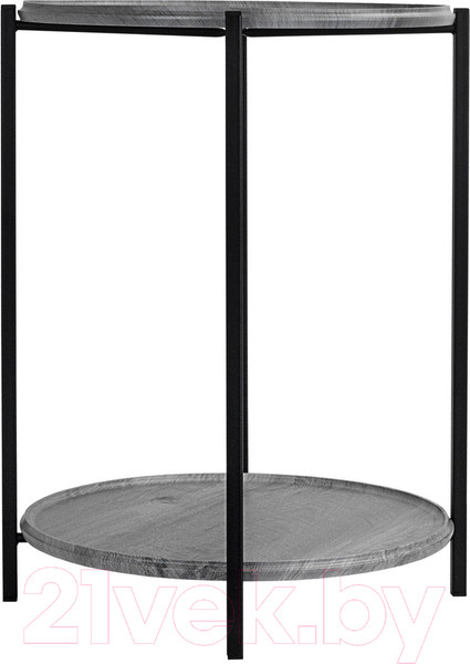 Изображение товара Журнальный столик Мебелик BeautyStyle 21 (орех гикори Grey/черный)