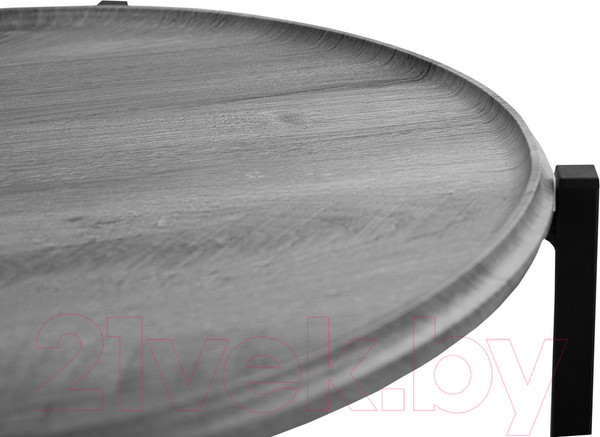 Изображение товара Журнальный столик Мебелик BeautyStyle 21 (орех гикори Grey/черный)