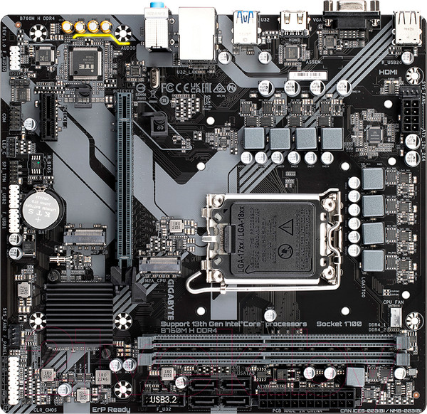 Изображение товара Материнская плата Gigabyte B760M H DDR4