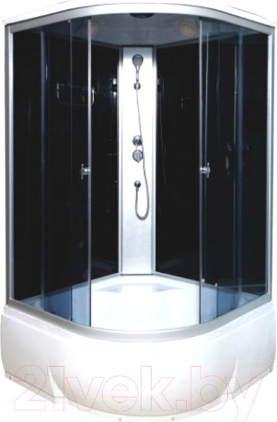 Изображение товара Душевая кабина Водный мир ВМ-8819 120x120 (черный/тонированное стекло)