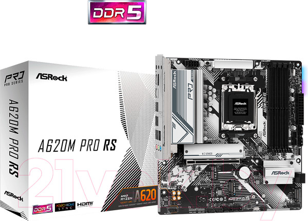 Изображение товара Материнская плата AsRock A620M Pro RS