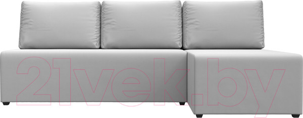 Изображение товара Диван угловой Лига Диванов Поло правый (экокожа белый)