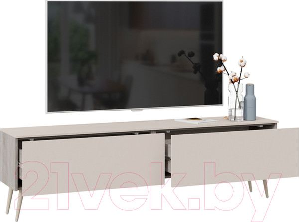 Изображение товара Тумба ТриЯ Порто СМ-393.03.011 (баттл рок/сантьяго софт/бежевый)