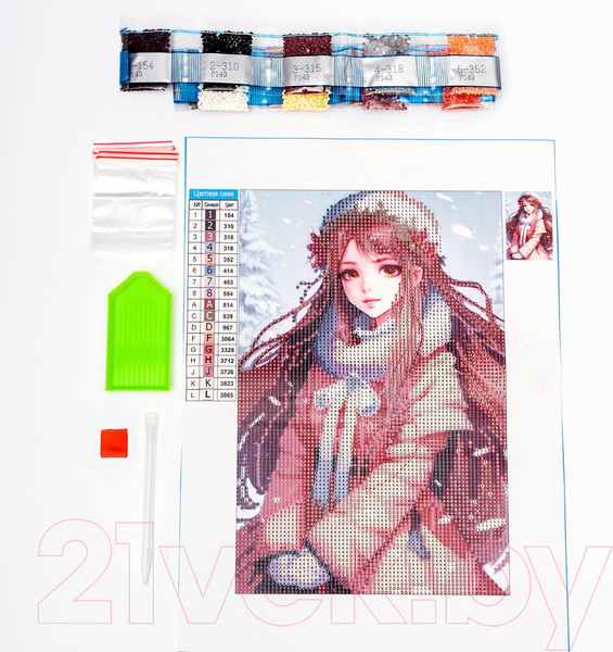 Изображение товара Набор алмазной вышивки Школа талантов Снежная красавица / 9605311