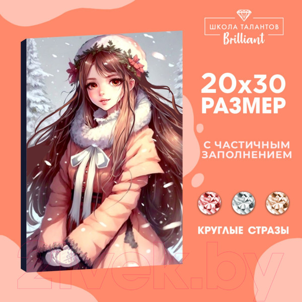 Изображение товара Набор алмазной вышивки Школа талантов Снежная красавица / 9605311