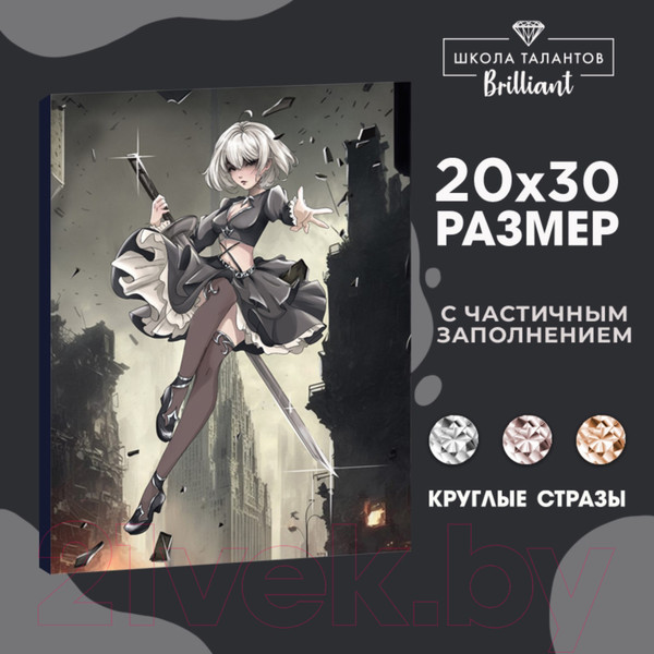 Изображение товара Набор алмазной вышивки Школа талантов Девушка с клинком / 9605307