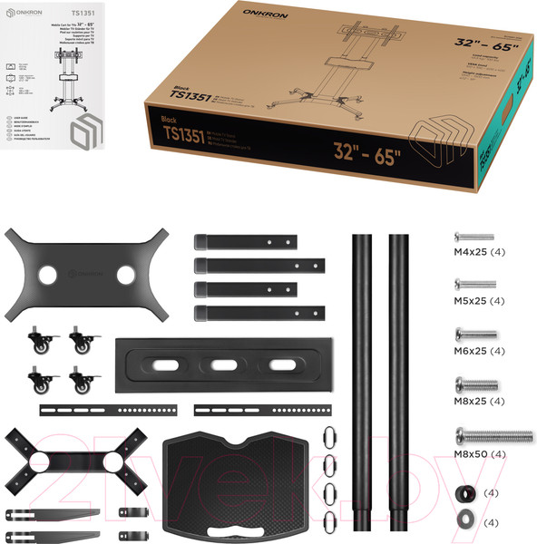 Изображение товара Стойка для ТВ/аппаратуры Onkron TS1351 (черный)