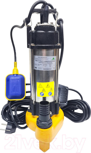 Изображение товара Дренажно-фекальный насос GreenPump WQ 7-7-0.37 (с измельчителем)