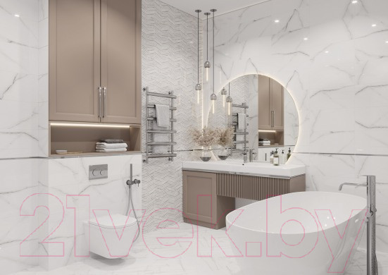 Изображение товара Плитка Beryoza Ceramica Tonic шеврон (500x250)