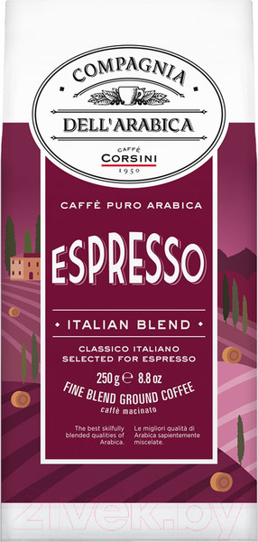 Изображение товара Кофе молотый Compagnia Dell'Arabica Арабика Эспрессо (250г)