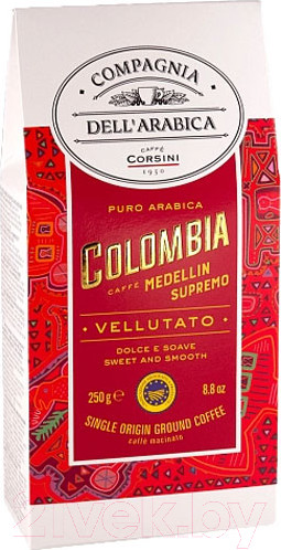Изображение товара Кофе молотый Compagnia Dell'Arabica Колумбия Медельин Супремо (250г)